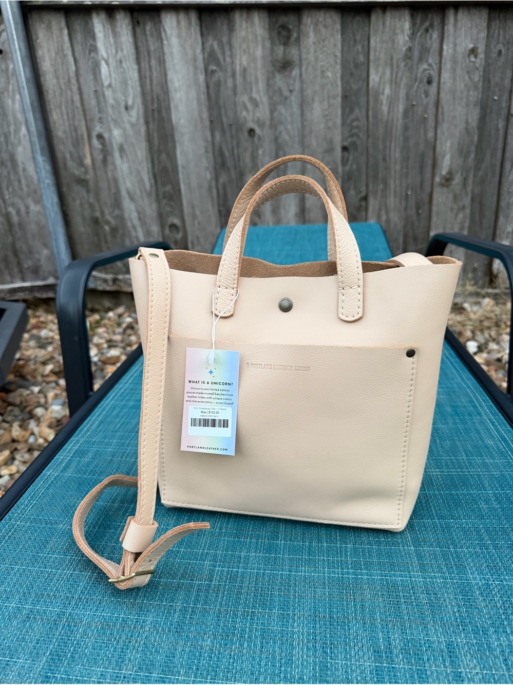 Portland Leather Mini Crossbody Tote